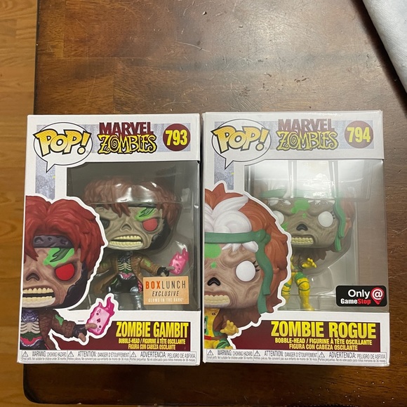 Funko Other - Funko POP! Marvel Zombies #793 & #794 - Zombie Gambit & Rogue Exclusive